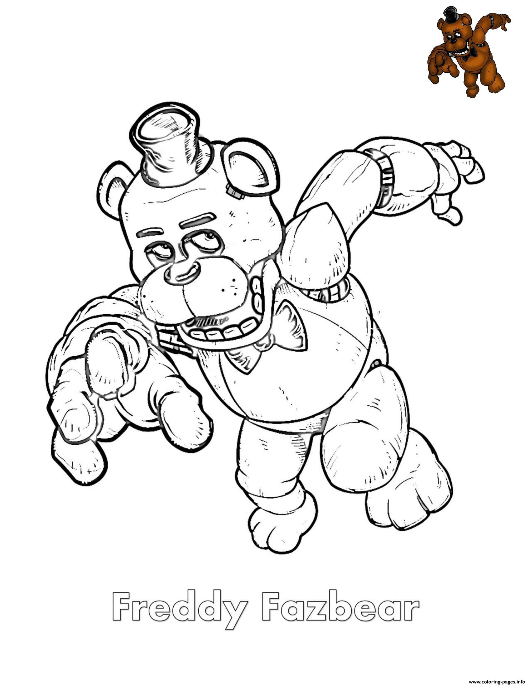 119+ FNAF Coloring Pages 11