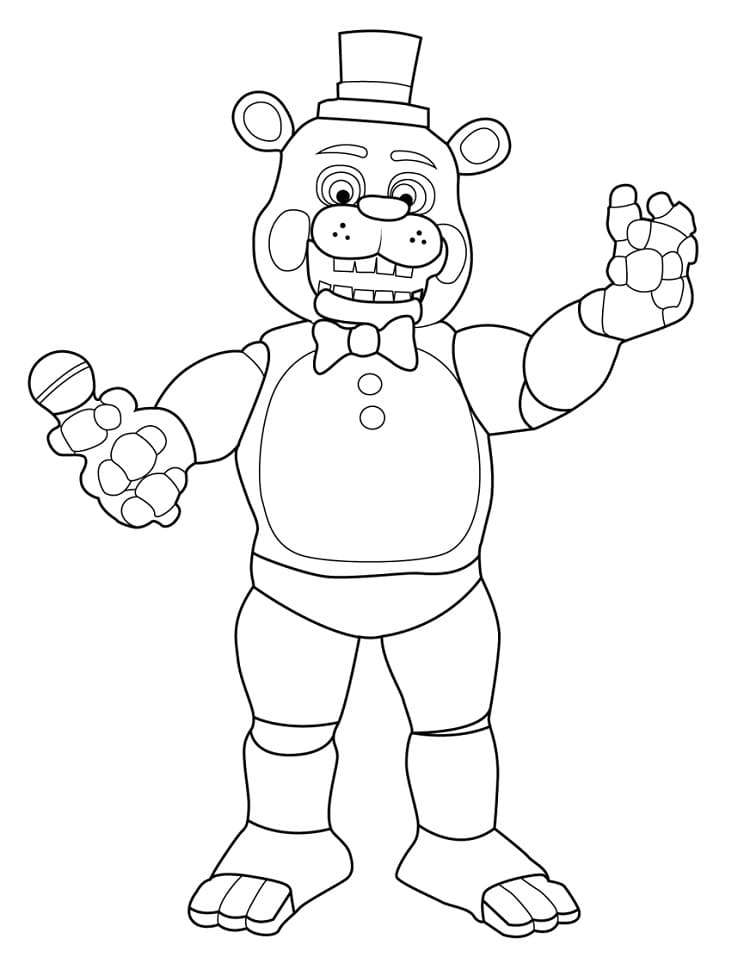 119+ FNAF Coloring Pages 110