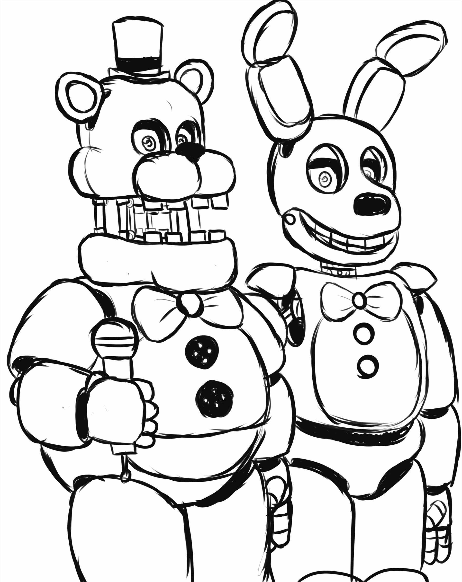 119+ FNAF Coloring Pages 111