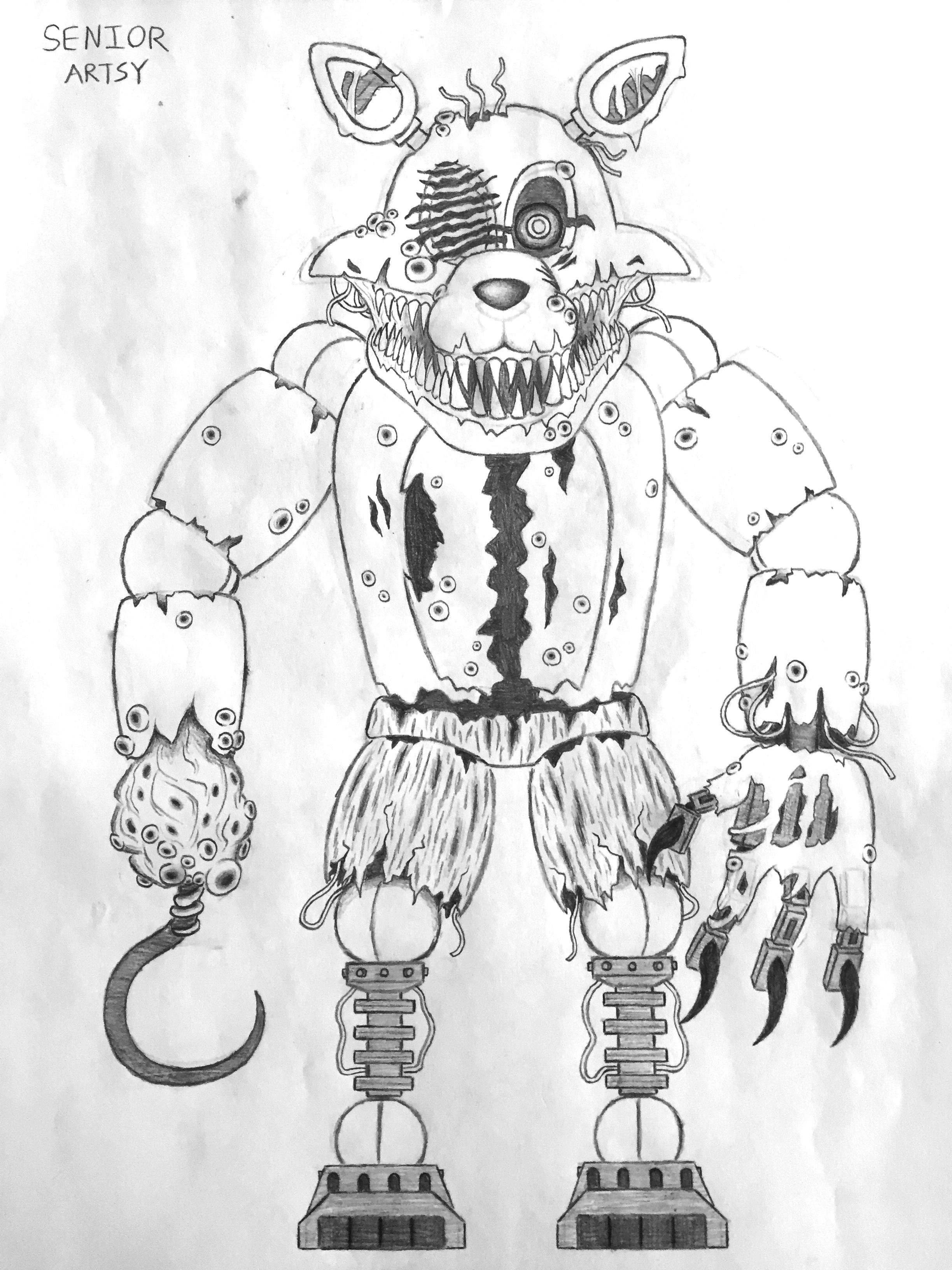 119+ FNAF Coloring Pages 2