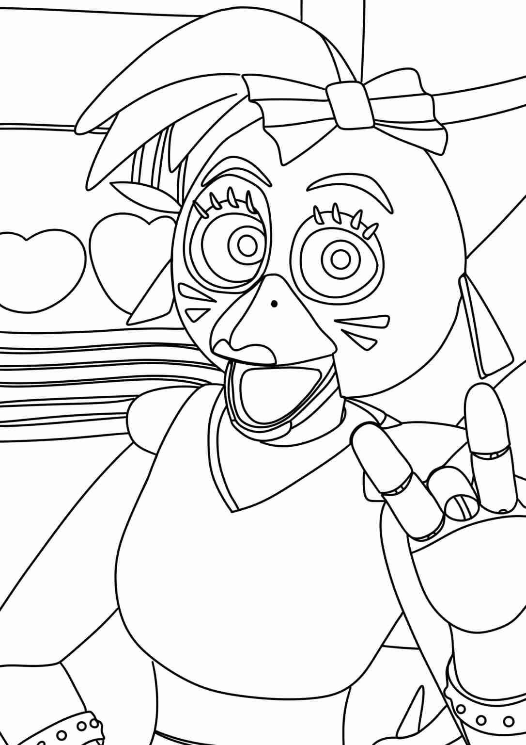 119+ FNAF Coloring Pages 21