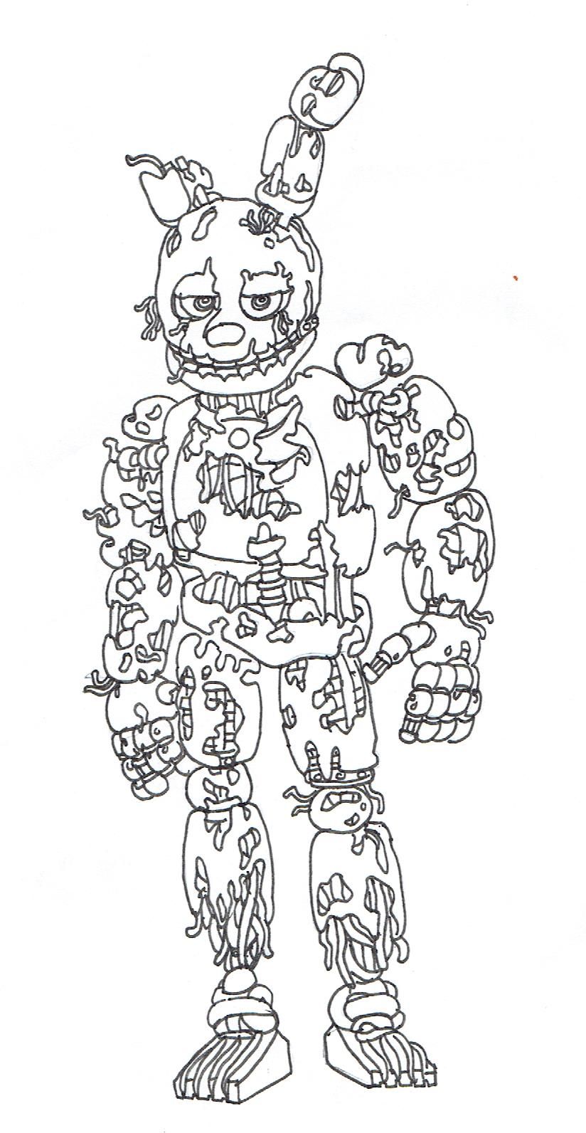 119+ FNAF Coloring Pages 25