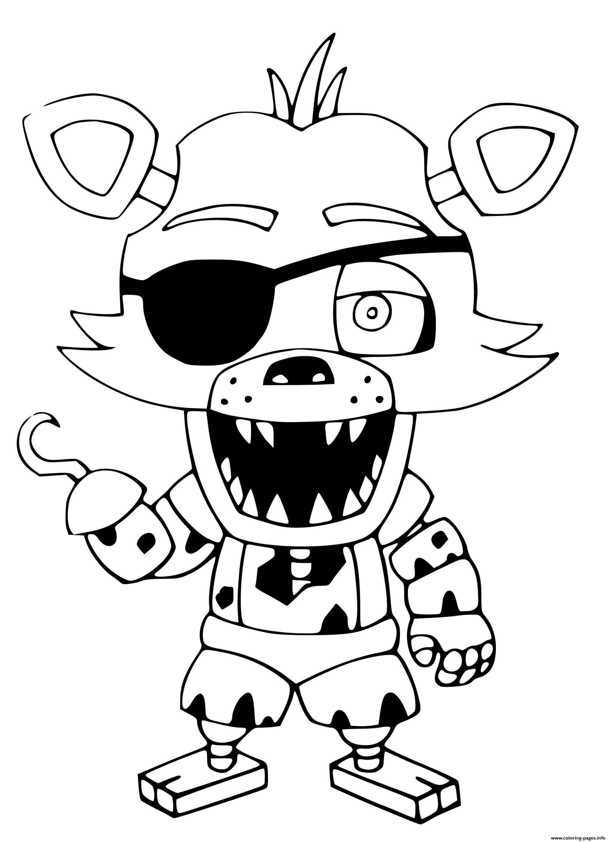 119+ FNAF Coloring Pages 3