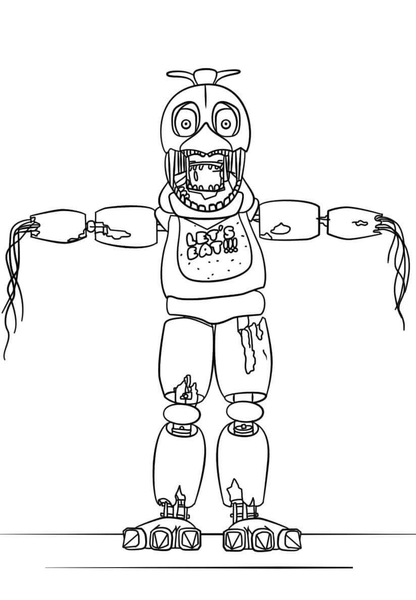 119+ FNAF Coloring Pages 33