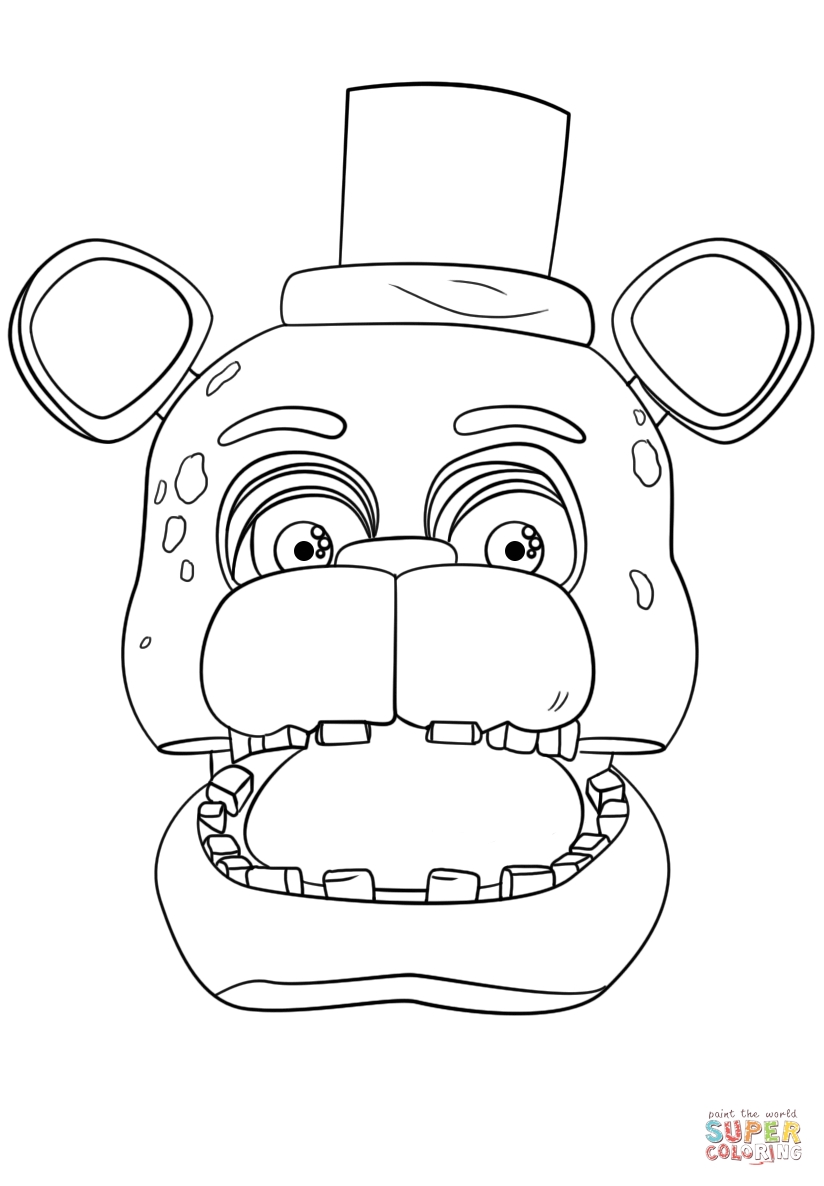 119+ FNAF Coloring Pages 34