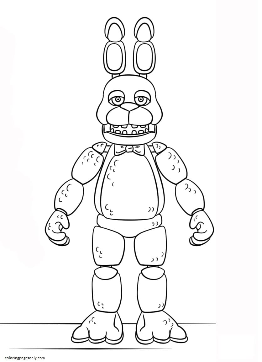 119+ FNAF Coloring Pages 35