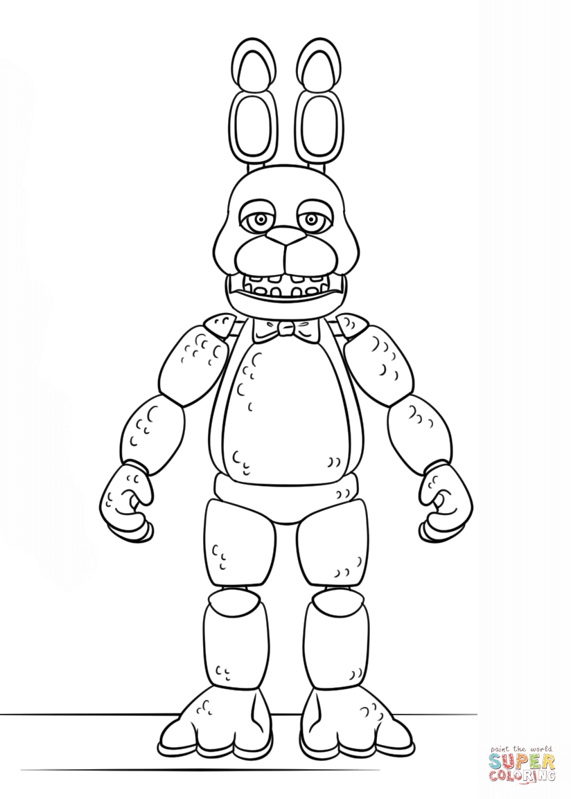 119+ FNAF Coloring Pages 36