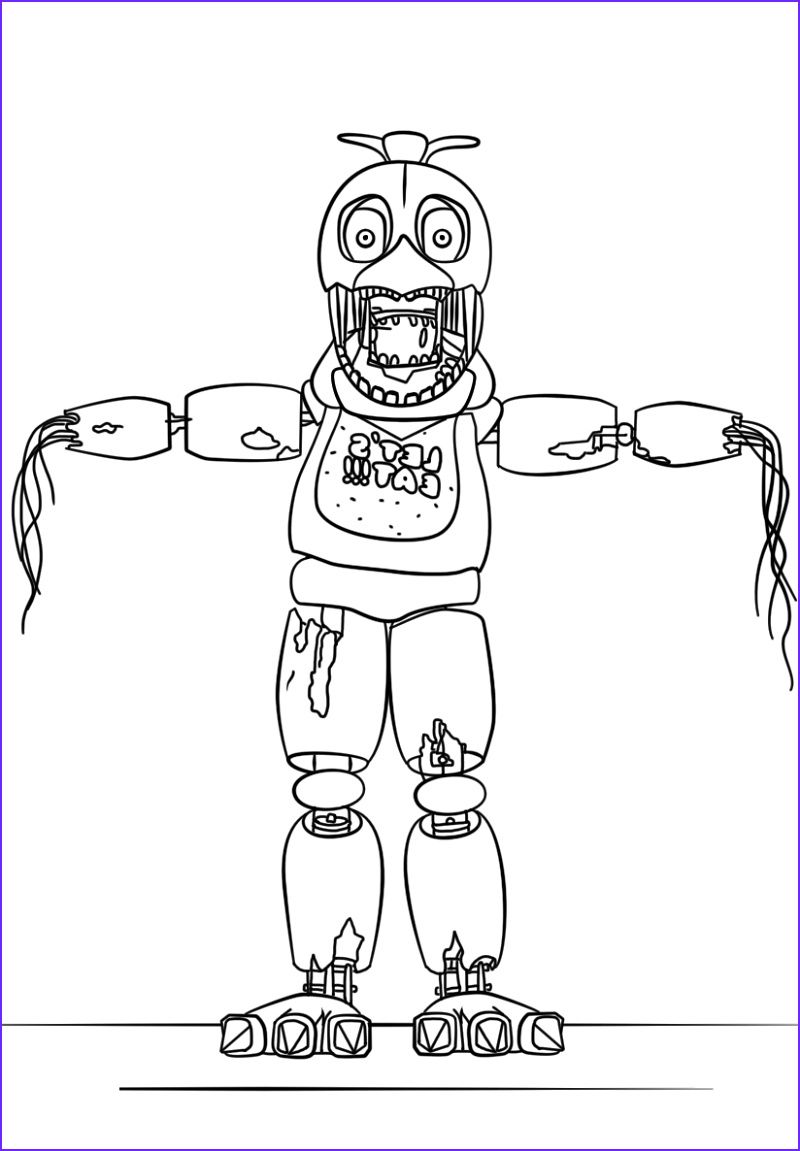 119+ FNAF Coloring Pages 38