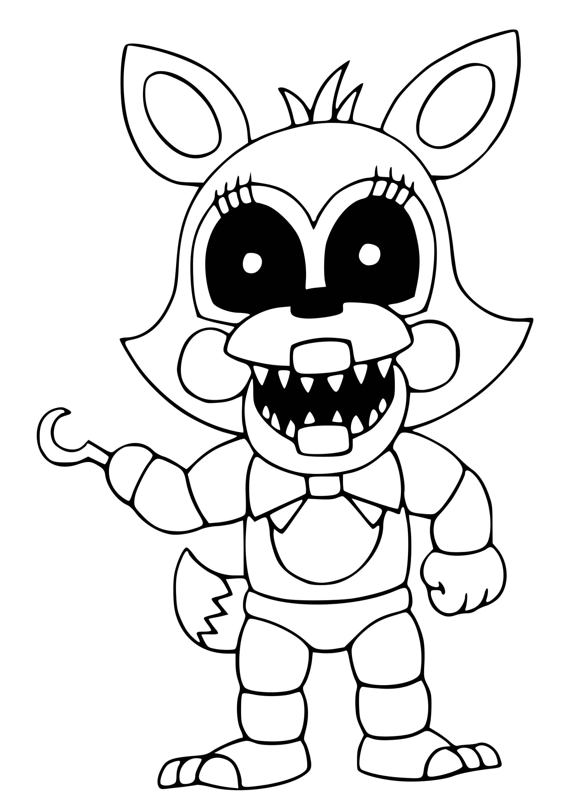 119+ FNAF Coloring Pages 4