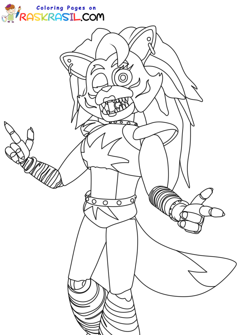 119+ FNAF Coloring Pages 40