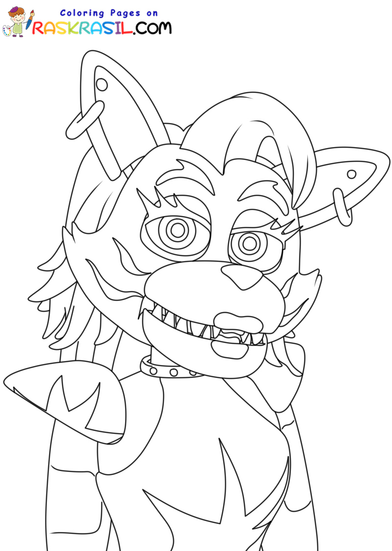 119+ FNAF Coloring Pages 41