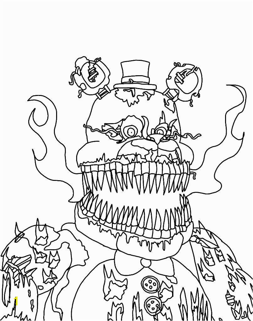 119+ FNAF Coloring Pages 47