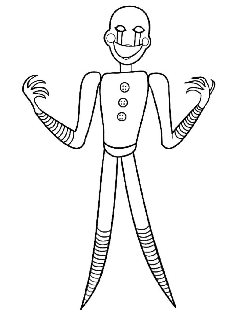 119+ FNAF Coloring Pages 48