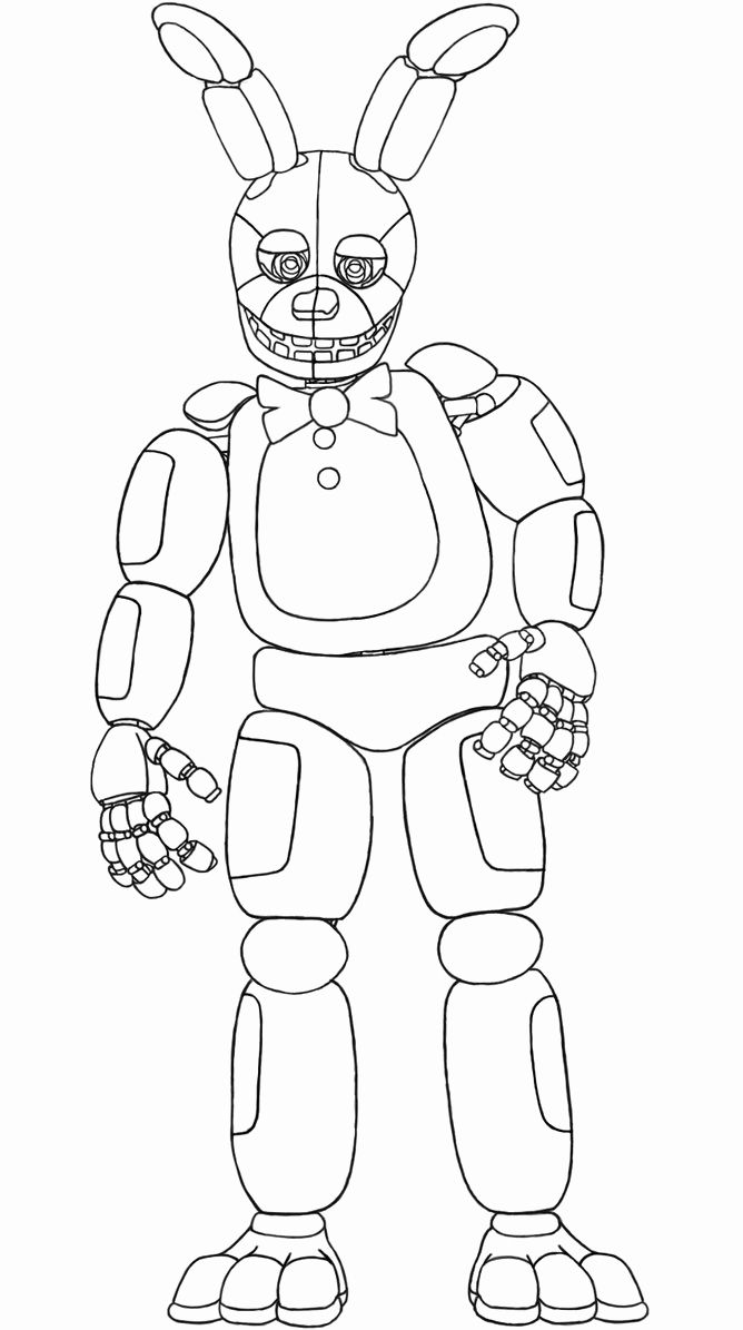 119+ FNAF Coloring Pages 54