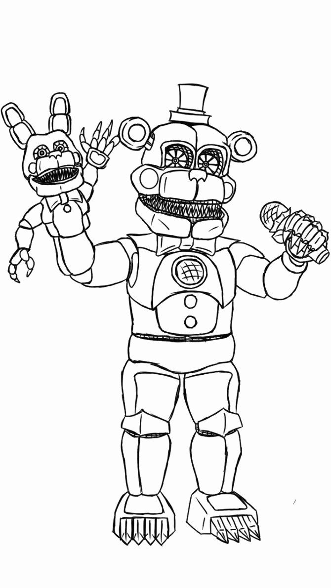 119+ FNAF Coloring Pages 56