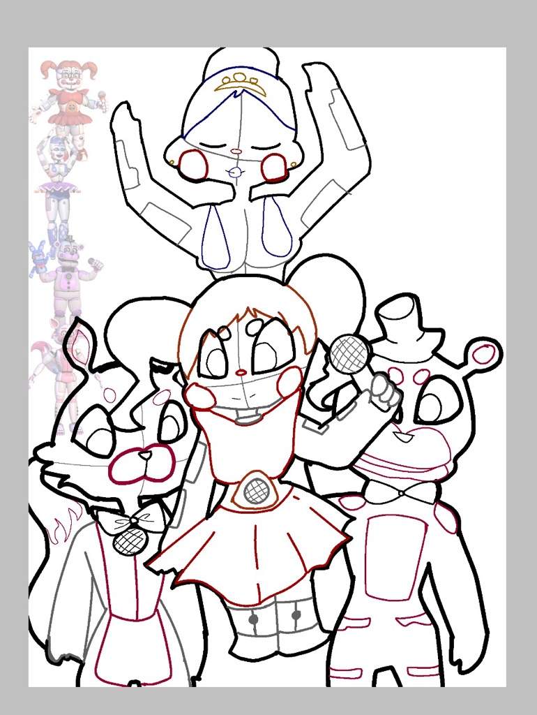 119+ FNAF Coloring Pages 58