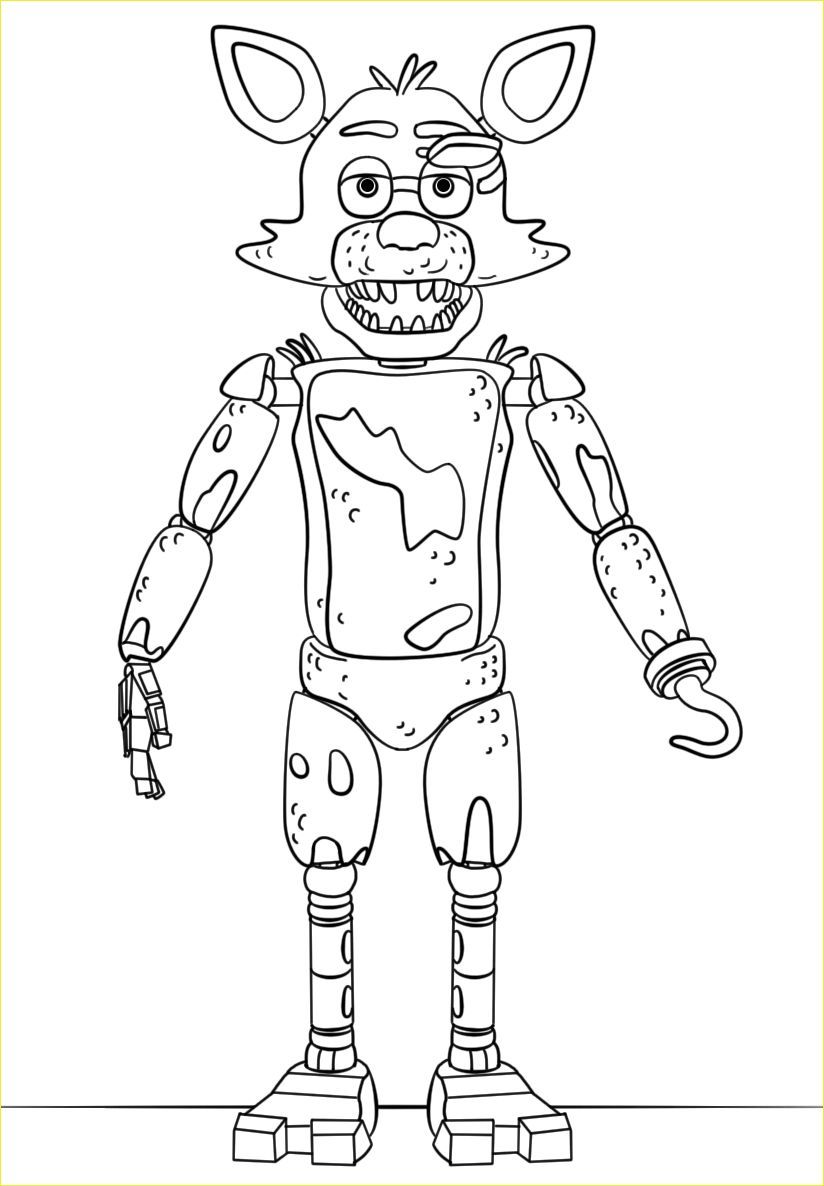 119+ FNAF Coloring Pages 59