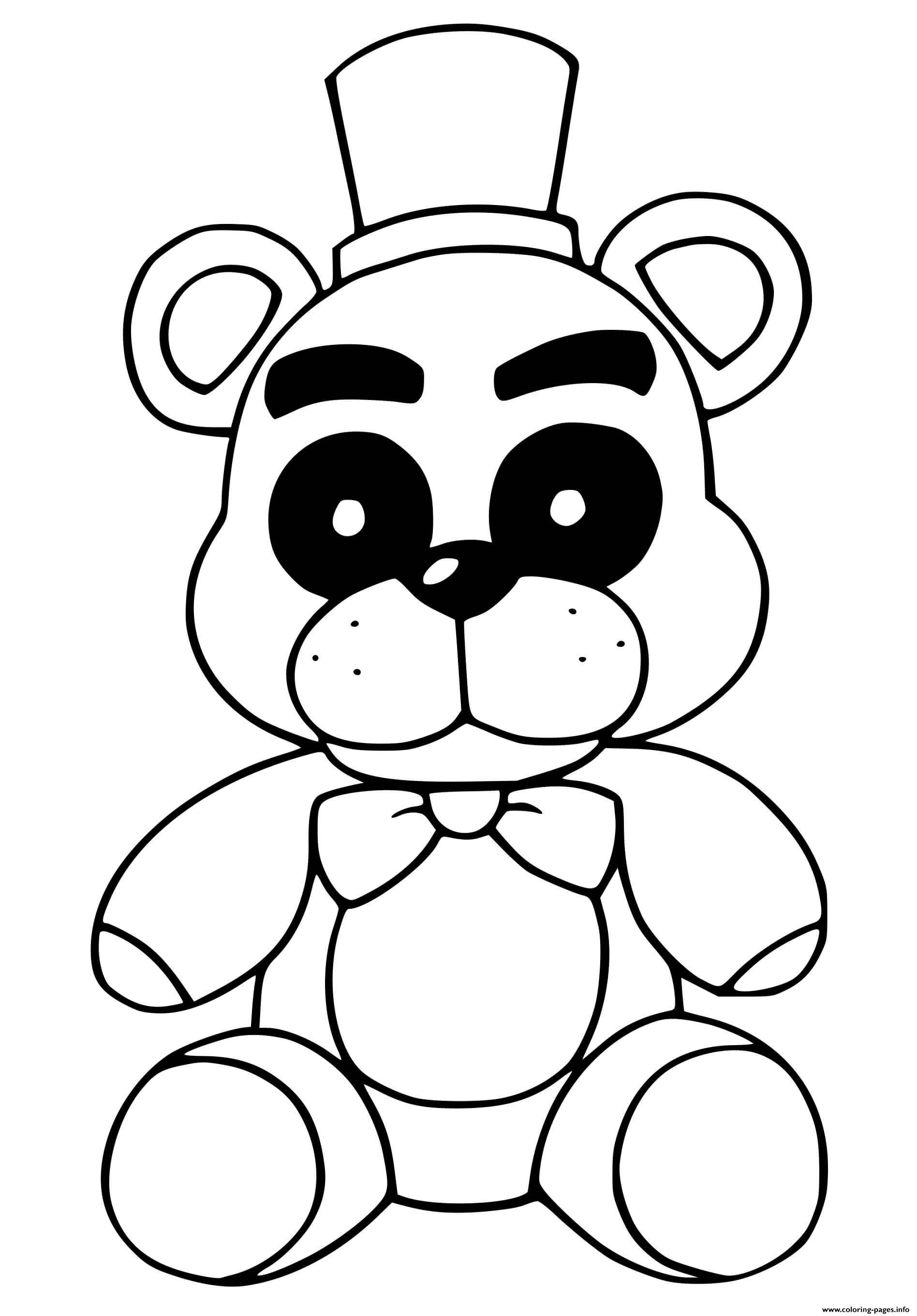 119+ FNAF Coloring Pages 6