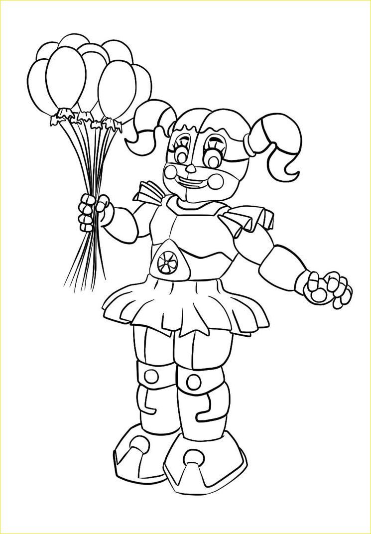 119+ FNAF Coloring Pages 60