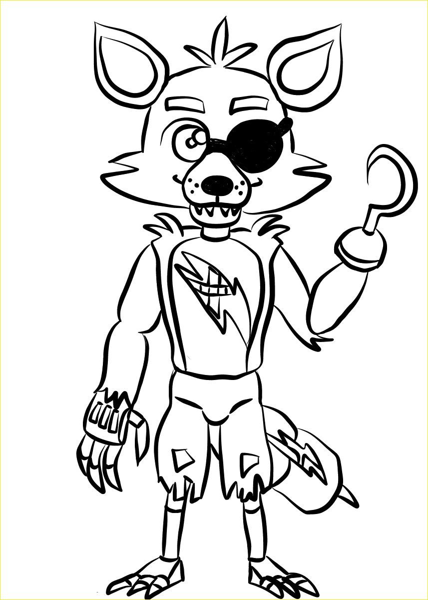 119+ FNAF Coloring Pages 61