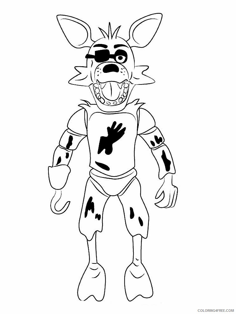 119+ FNAF Coloring Pages 63