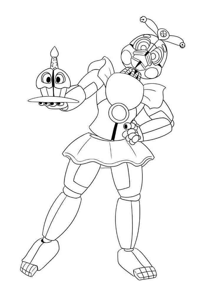 119+ FNAF Coloring Pages 66