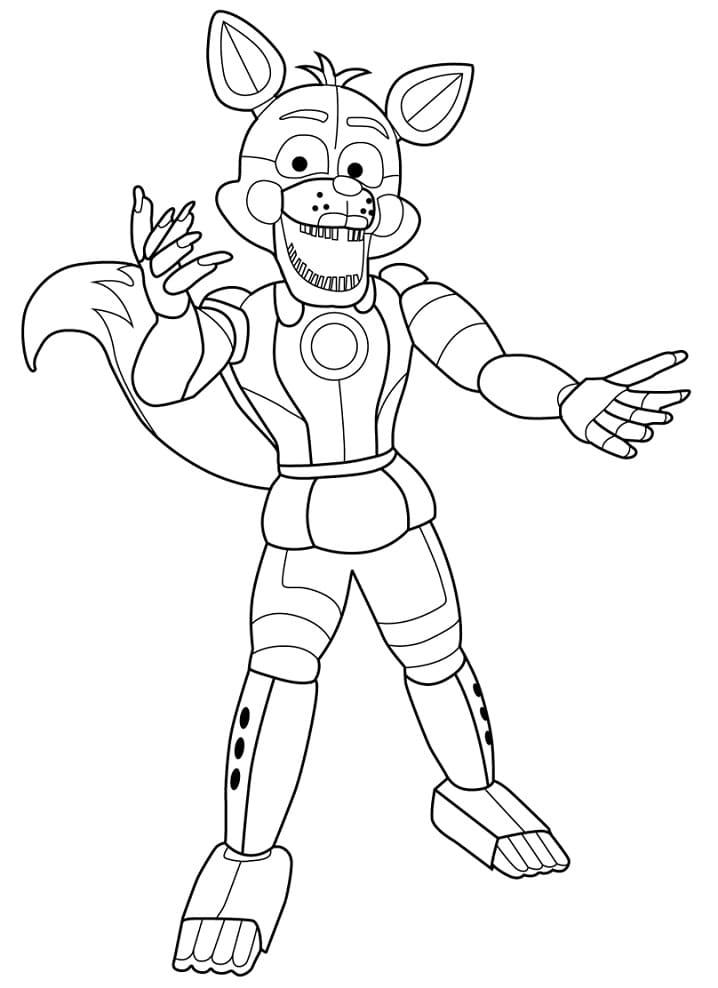 119+ FNAF Coloring Pages 70