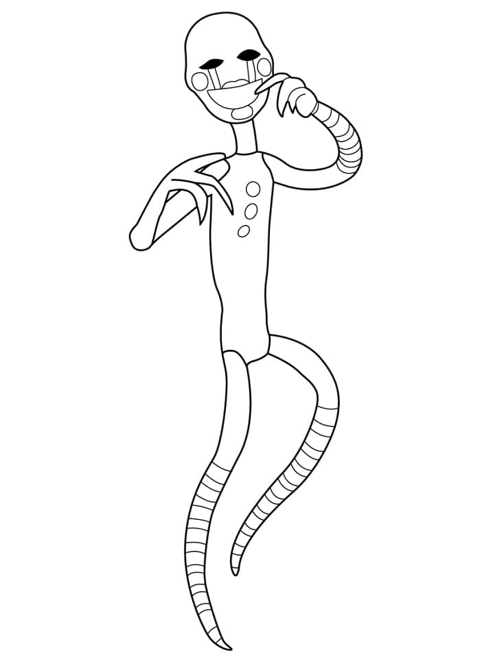 119+ FNAF Coloring Pages 74