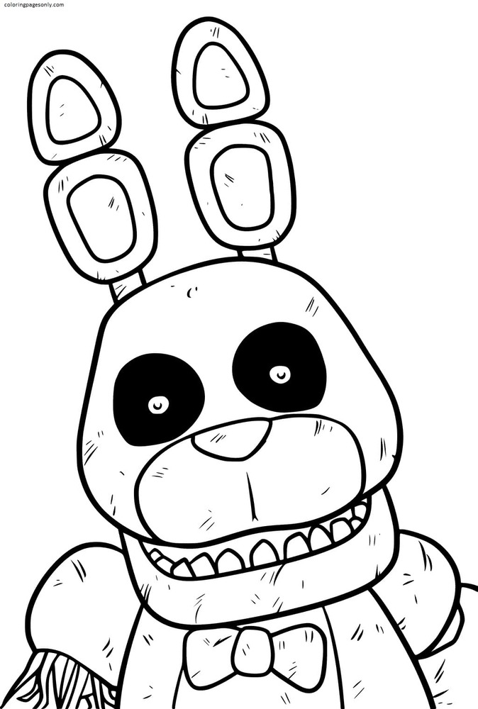 119+ FNAF Coloring Pages 76