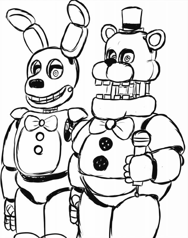 119+ FNAF Coloring Pages 86