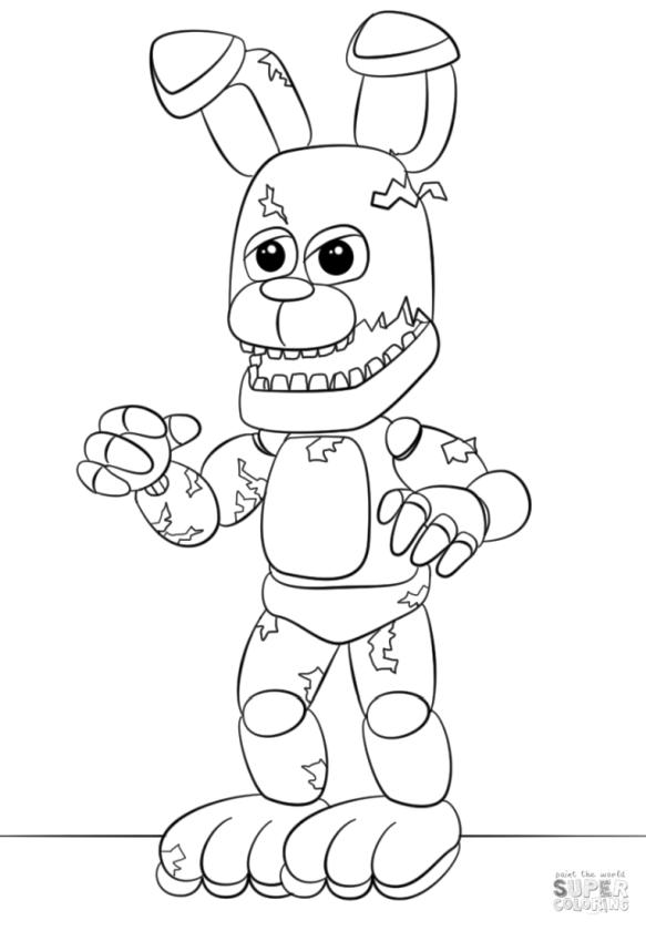 119+ FNAF Coloring Pages 87