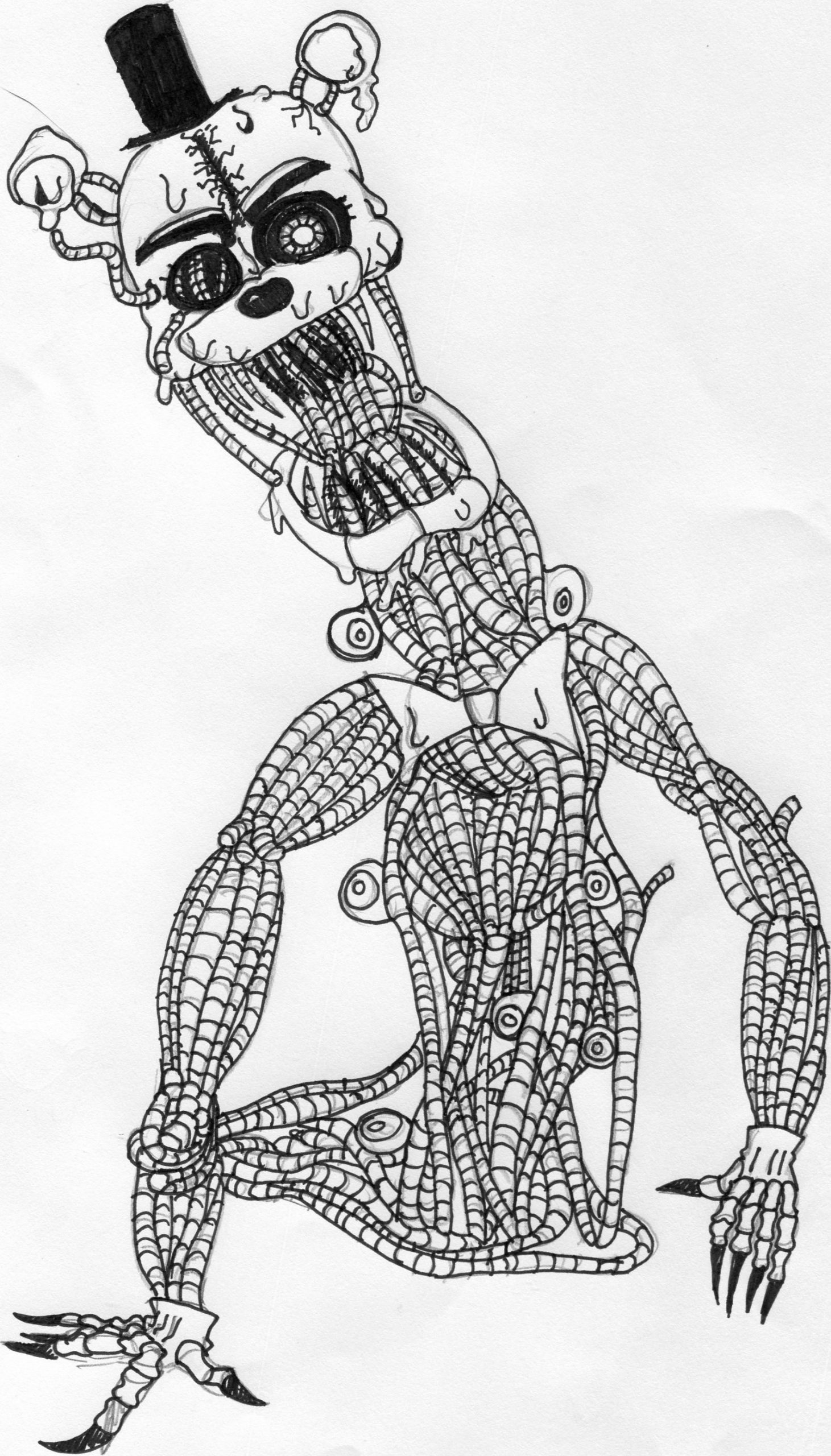 119+ FNAF Coloring Pages 9