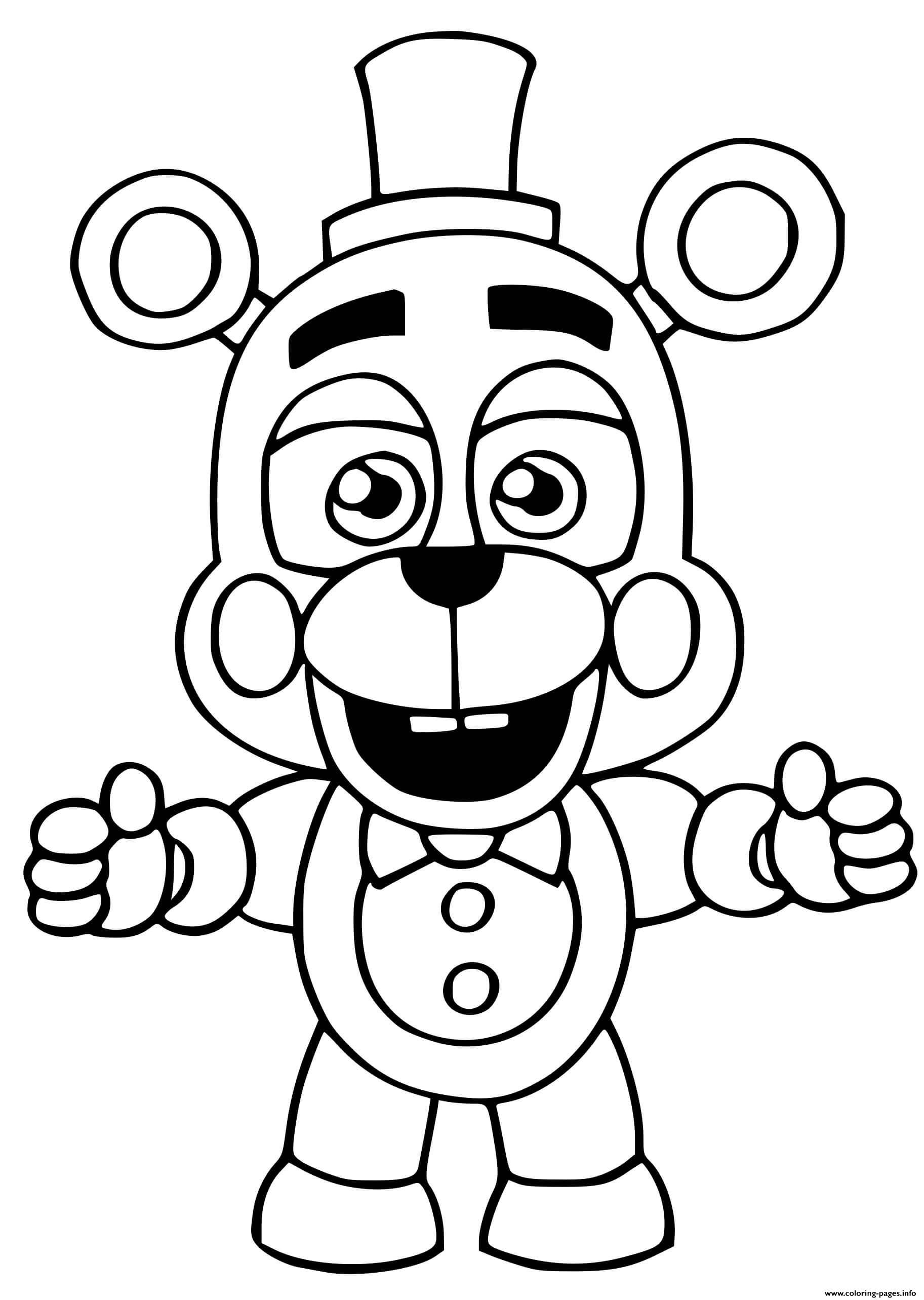 119+ FNAF Coloring Pages 99