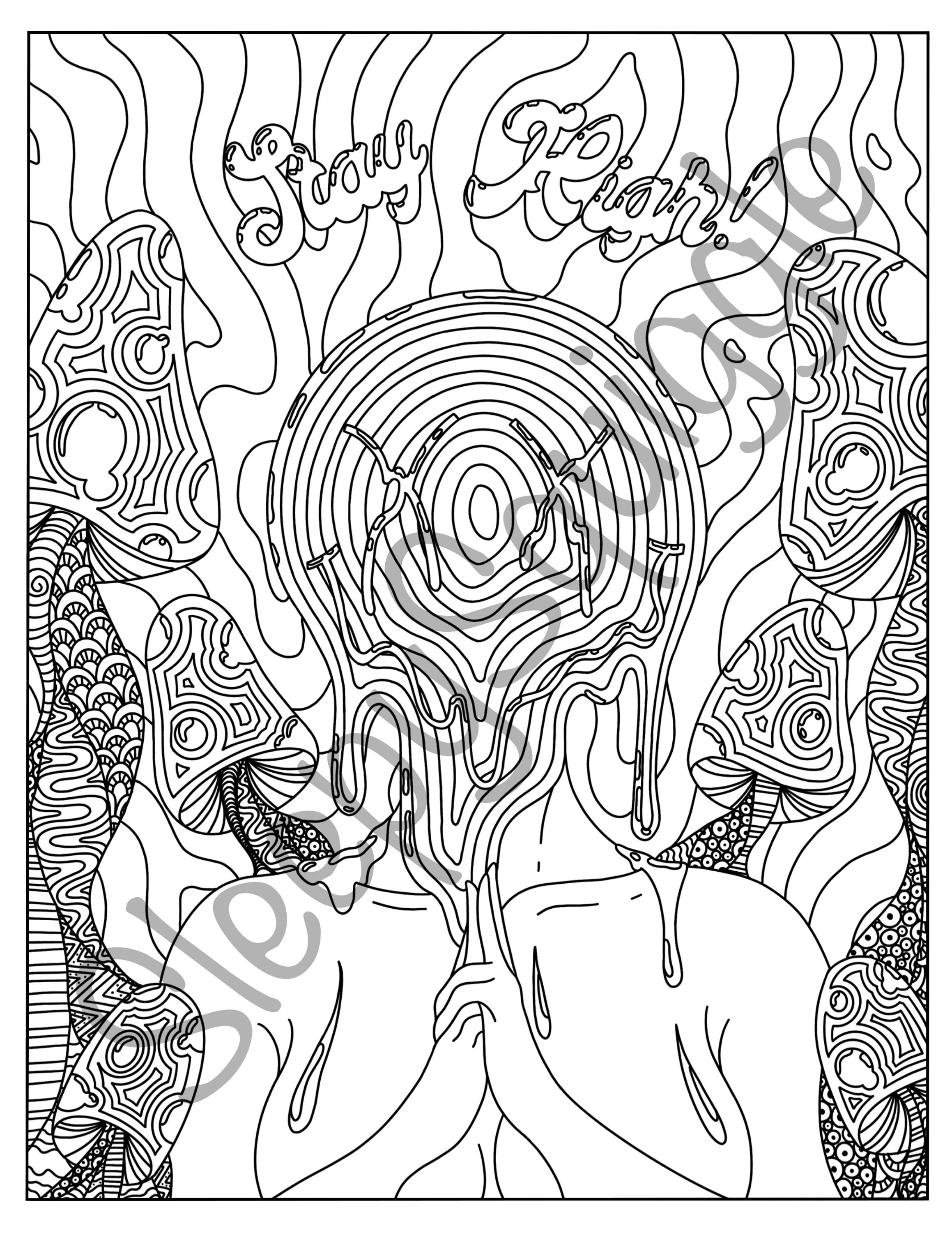 140 Trippy Coloring Pages: Dive into a Colorful Wonderland 1