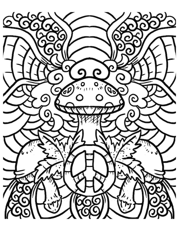 140 Trippy Coloring Pages: Dive into a Colorful Wonderland 102