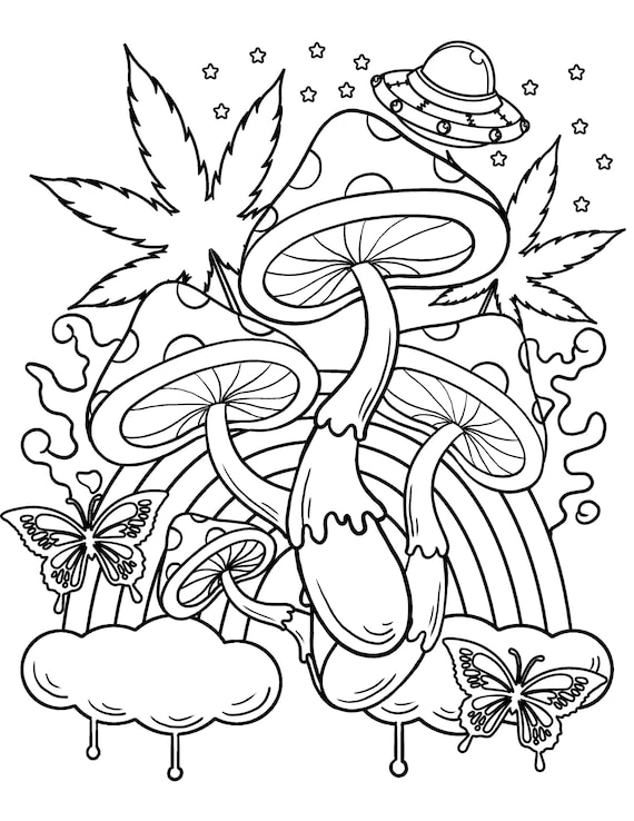 140 Trippy Coloring Pages: Dive into a Colorful Wonderland 106