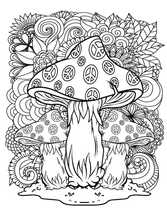 140 Trippy Coloring Pages: Dive into a Colorful Wonderland 107