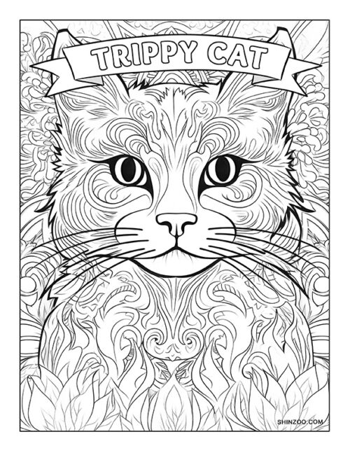 140 Trippy Coloring Pages: Dive into a Colorful Wonderland 113