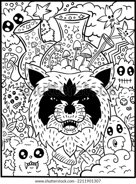 140 Trippy Coloring Pages: Dive into a Colorful Wonderland 121