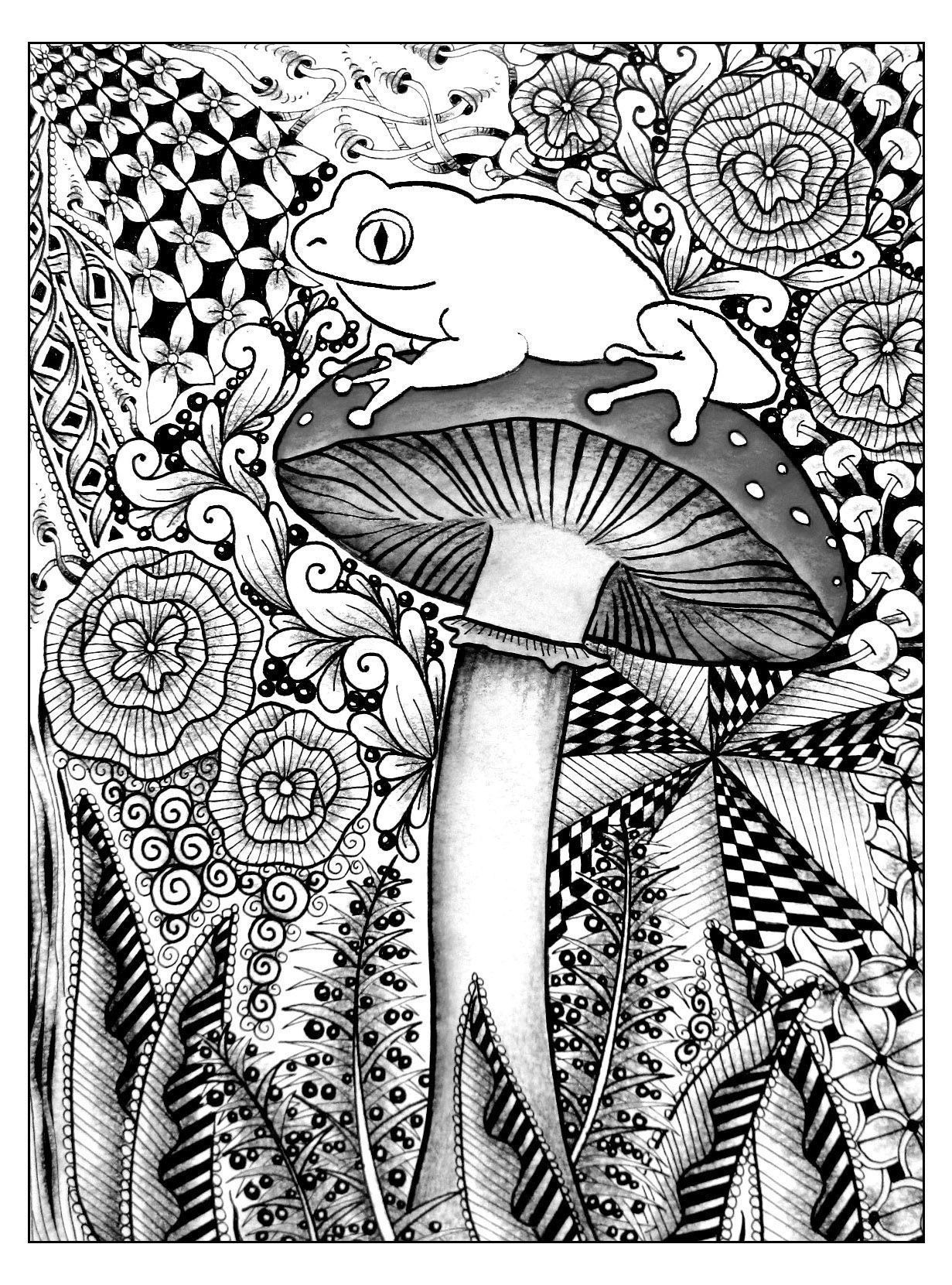 140 Trippy Coloring Pages: Dive into a Colorful Wonderland 19