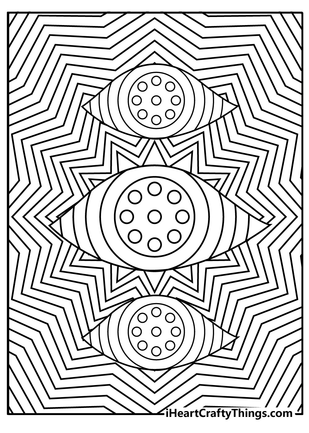 140 Trippy Coloring Pages: Dive into a Colorful Wonderland 23