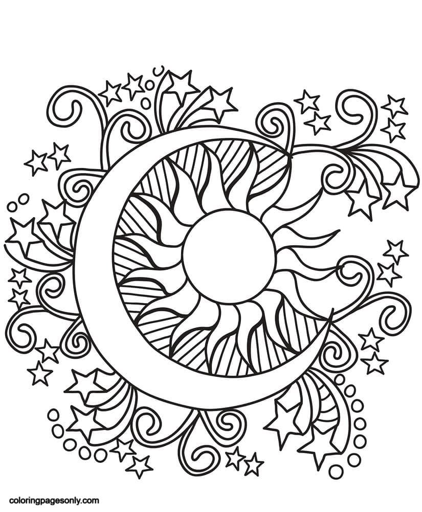 140 Trippy Coloring Pages: Dive into a Colorful Wonderland 34