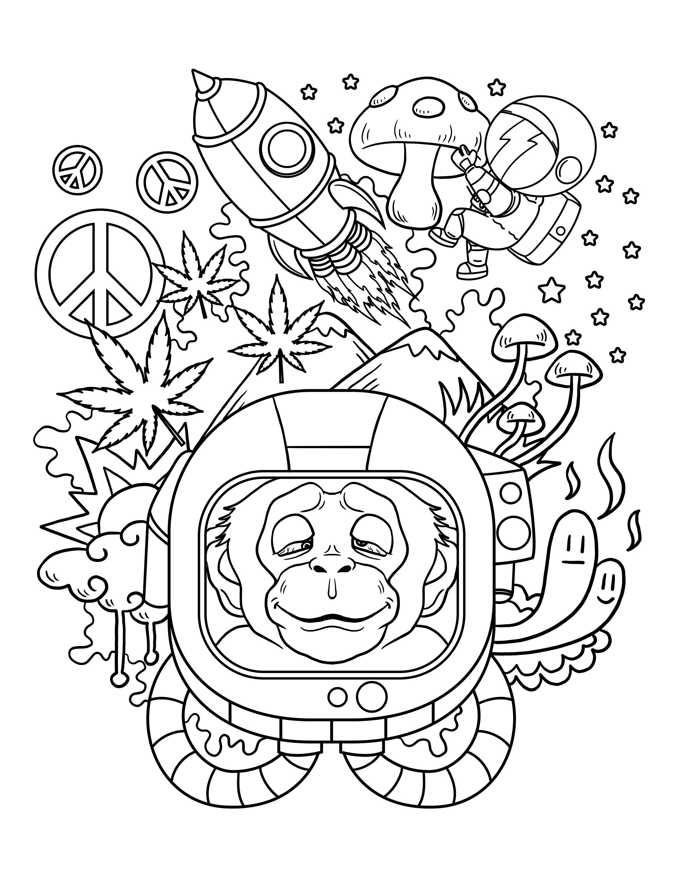 140 Trippy Coloring Pages: Dive into a Colorful Wonderland 4