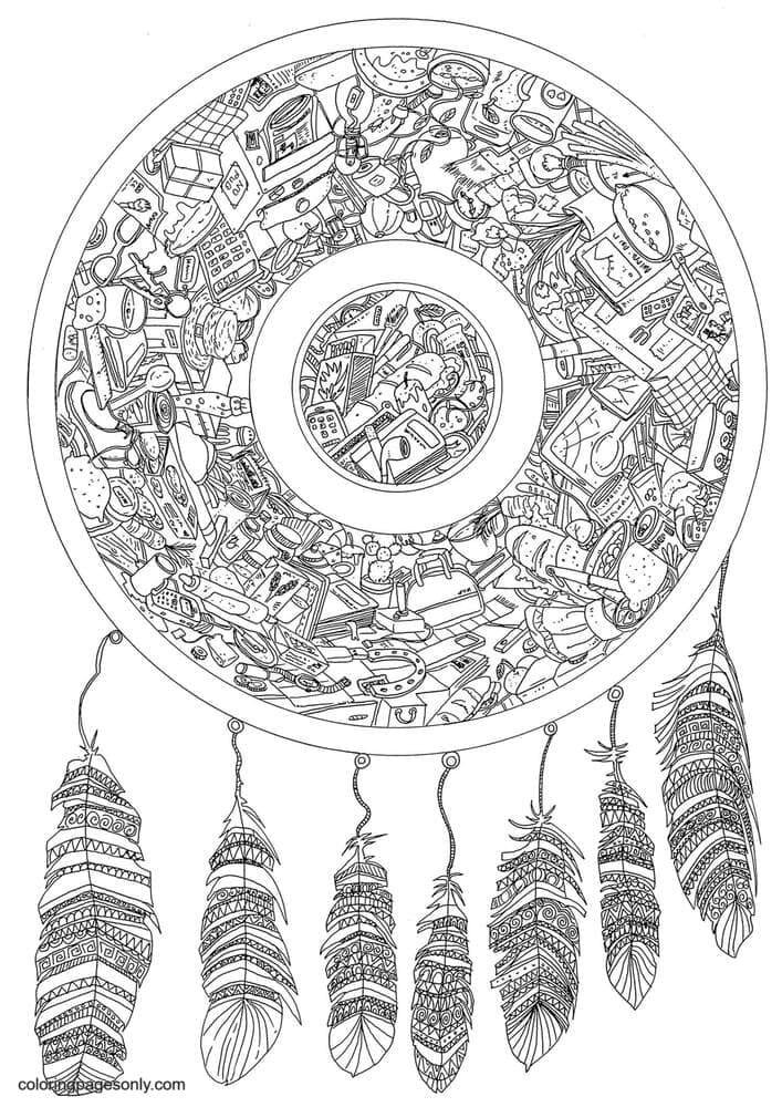 140 Trippy Coloring Pages: Dive into a Colorful Wonderland 53