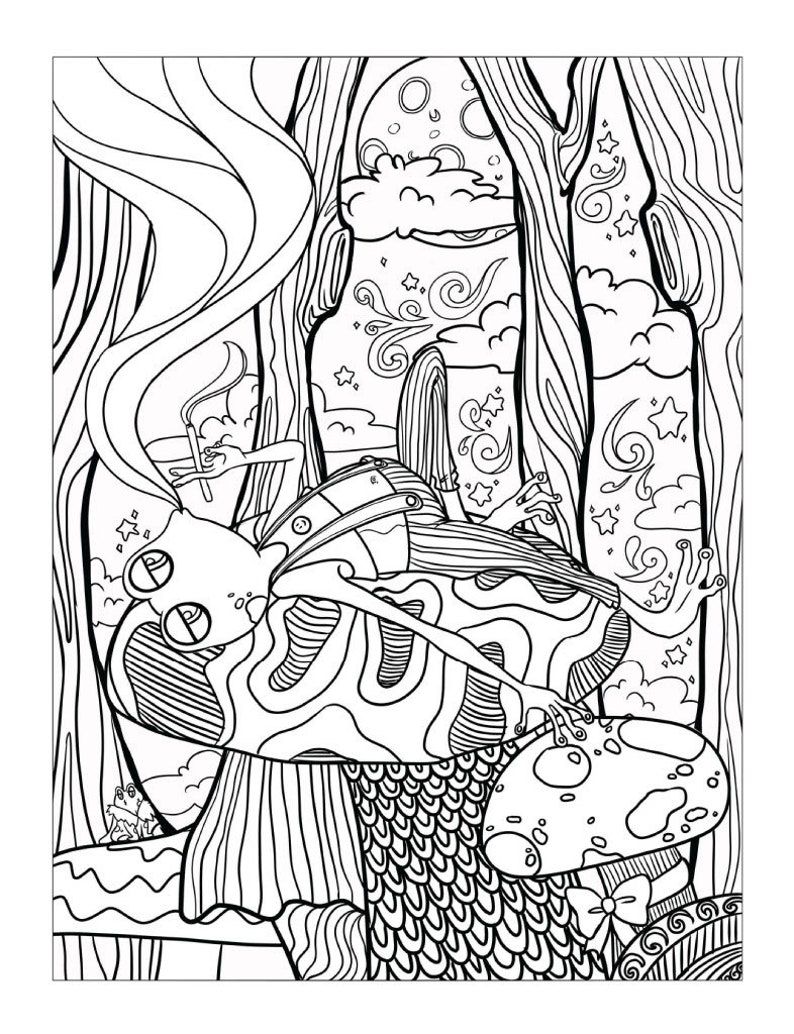 140 Trippy Coloring Pages: Dive into a Colorful Wonderland 57