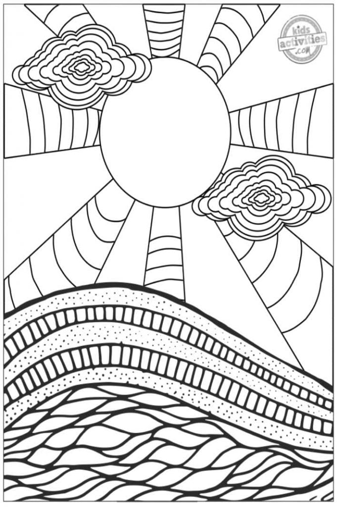 140 Trippy Coloring Pages: Dive into a Colorful Wonderland 71