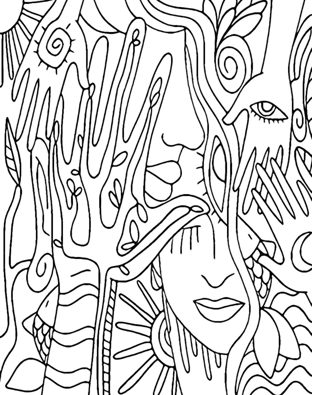 140 Trippy Coloring Pages: Dive into a Colorful Wonderland 74