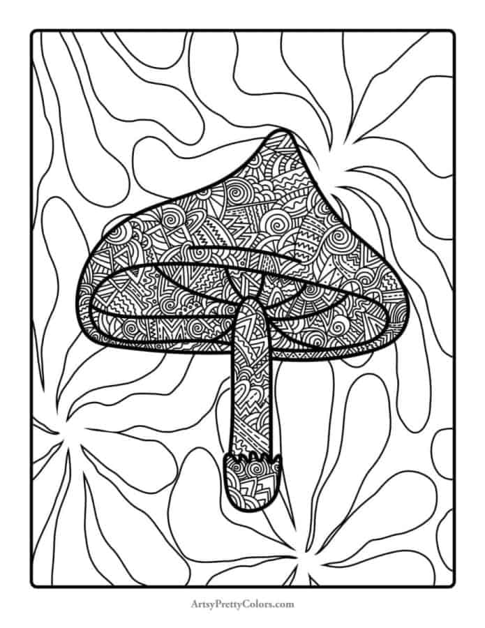 140 Trippy Coloring Pages: Dive into a Colorful Wonderland 81