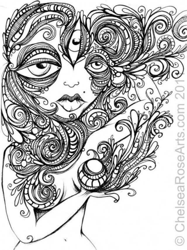 140 Trippy Coloring Pages: Dive into a Colorful Wonderland 87