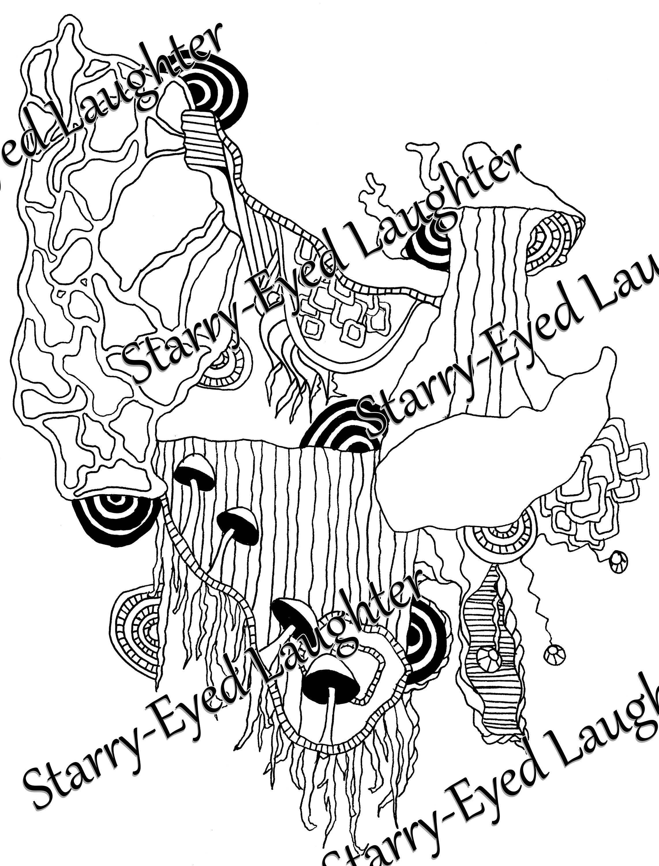 140 Trippy Coloring Pages: Dive into a Colorful Wonderland 9